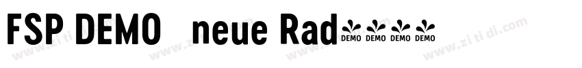 FSP DEMO   neue Rad字体转换